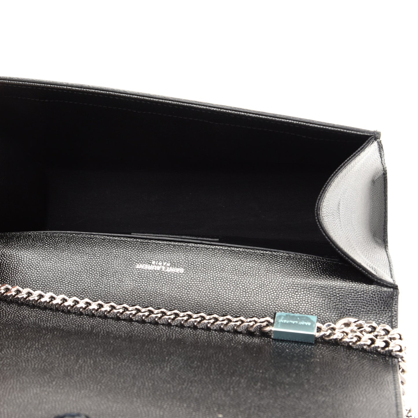 Grain De Poudre Medium Classic Monogram Kate Satchel Black