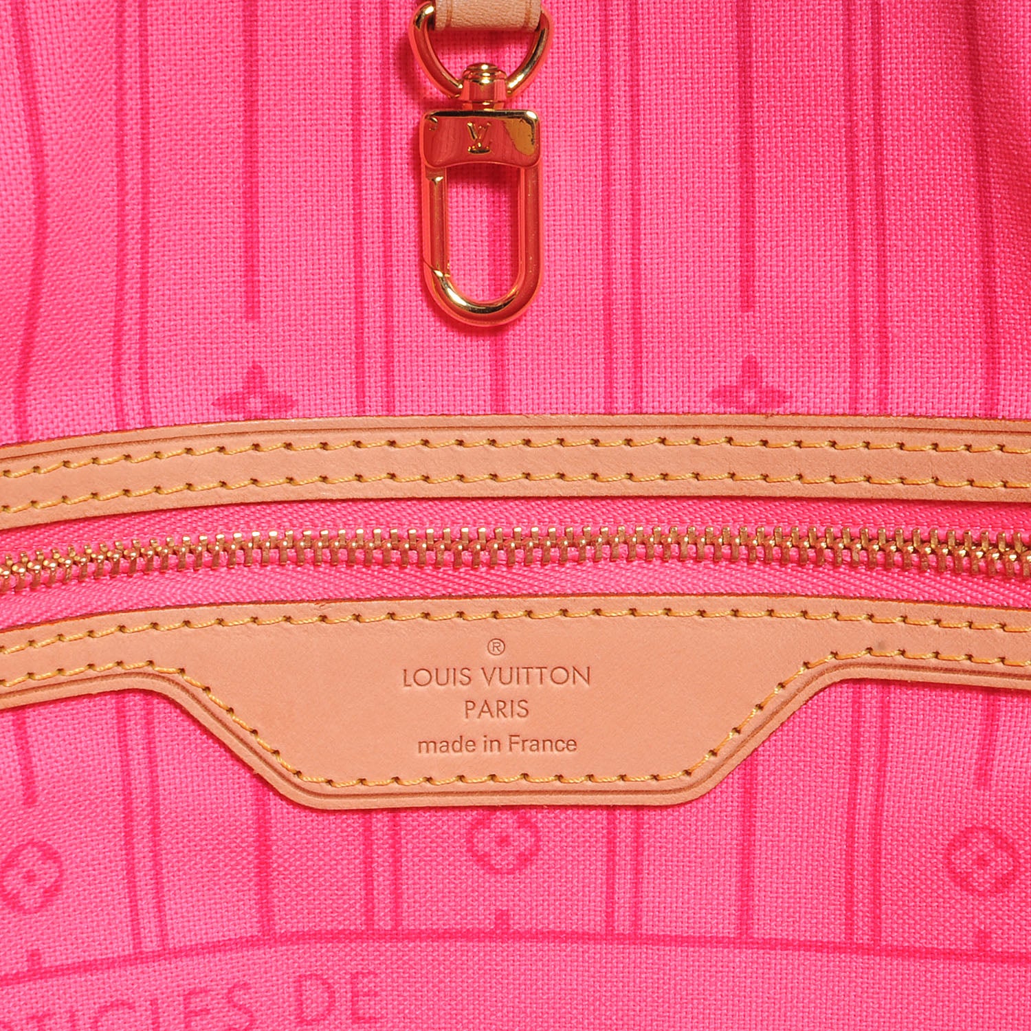 Louis Vuitton Monogram Roses Neverfull MM 6 of 7