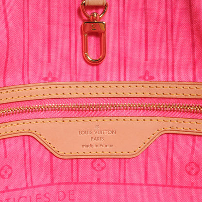 Louis Vuitton Monogram Roses Neverfull MM 6 of 7