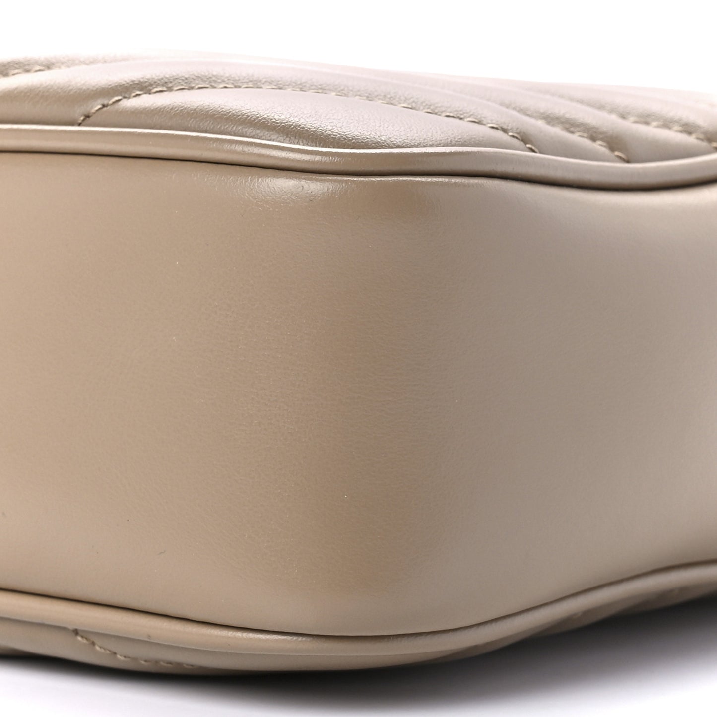 Calfskin Matelasse Monogram Lou Camera Bag Dark Beige