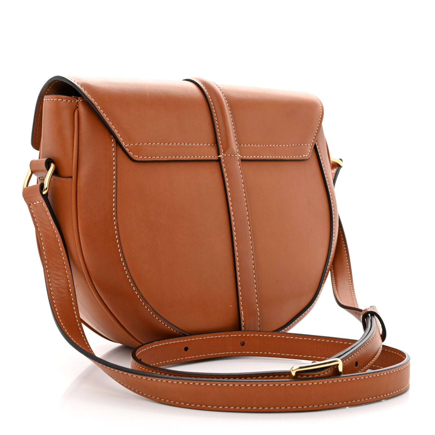 Celine Textile Natural Calfskin Medium Besace 16 Tan 3 of 10