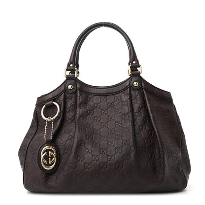 Gucci Guccissima Medium Sukey Tote  Brown 1 of 11