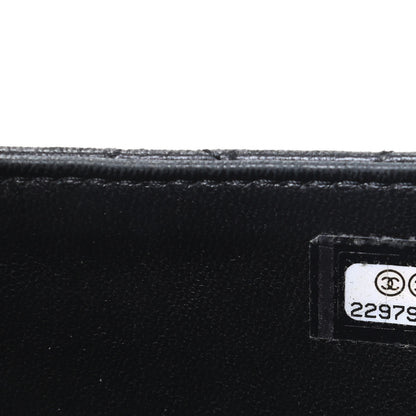 Chanel Lambskin Quilted Classic Zip Pouch Black 8 of 9