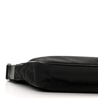 Prada Nylon Flat Messenger Bag Black 8 of 9
