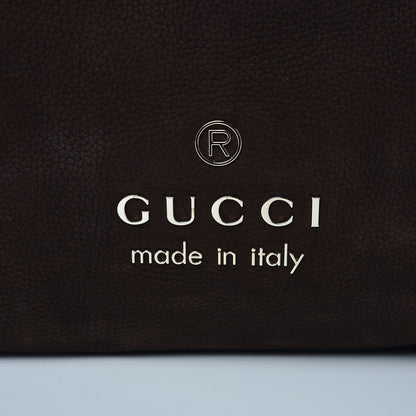 Gucci Nubuck Large Braided Handle Gifford Tote Brown 8 of 10