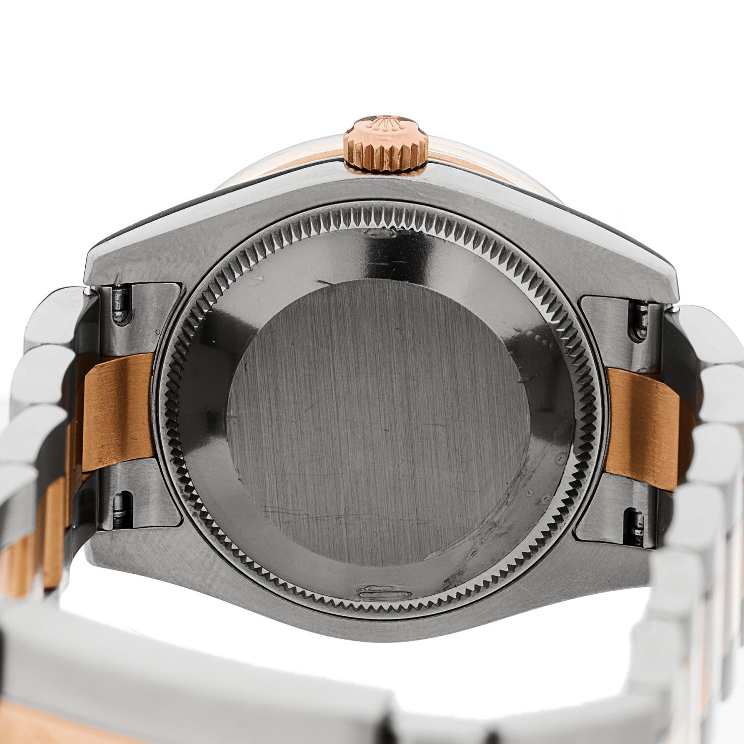 Rolex Stainless Steel 18K Everose Gold Diamond 31mm Oyster Perpetual Datejust Watch Chocolate Roman 178341 4 of 4