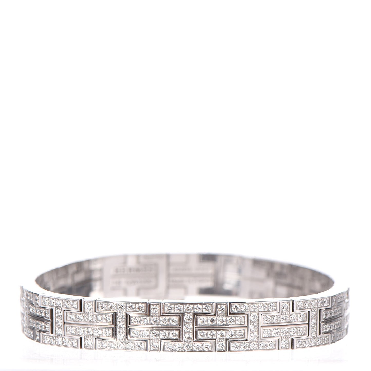 18K White Gold Diamond Kilim Bracelet