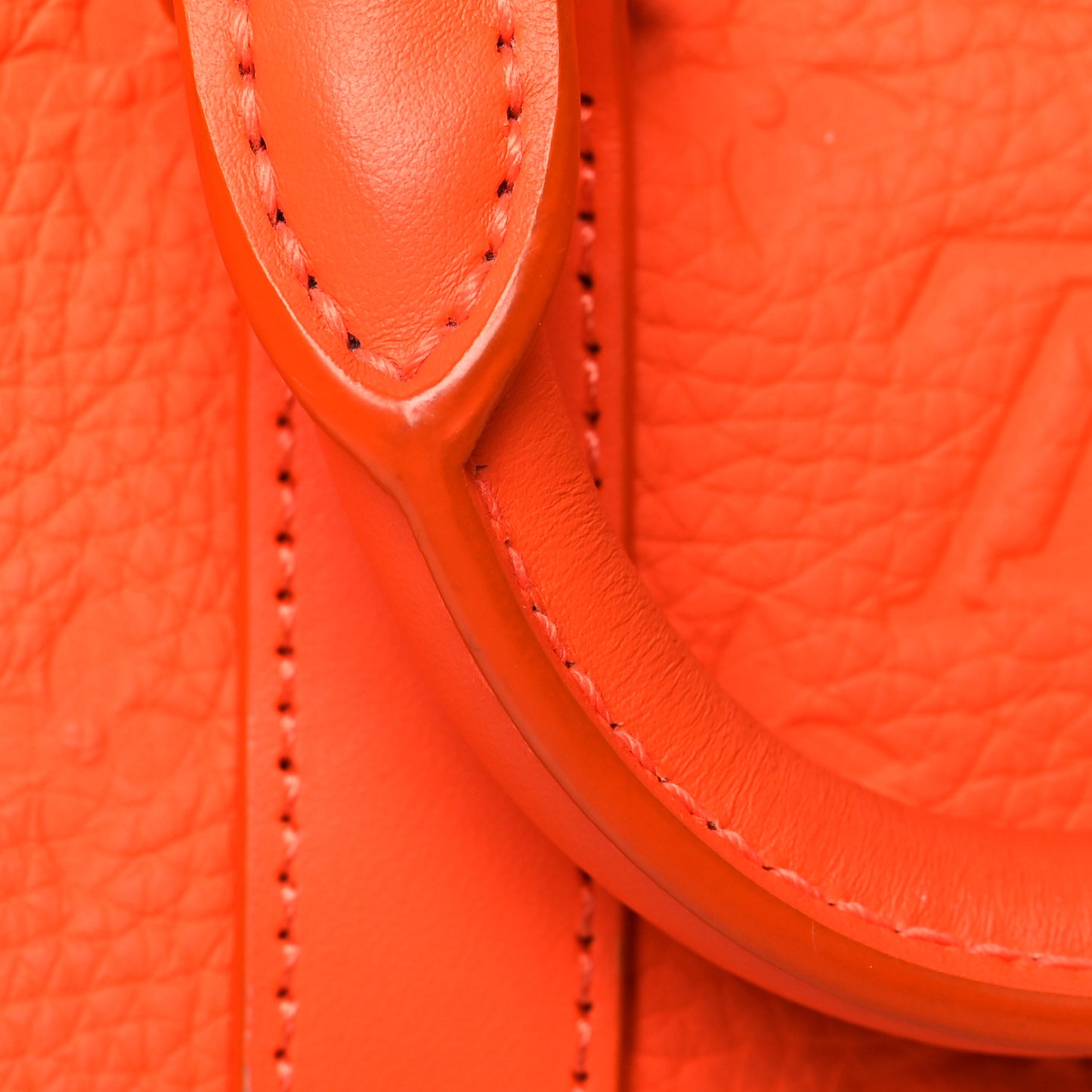 Grained Calfskin Aerogram Keepall XS Orange