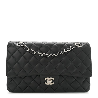 Chanel Lambskin Quilted Medium Double Flap Black 1 of 13