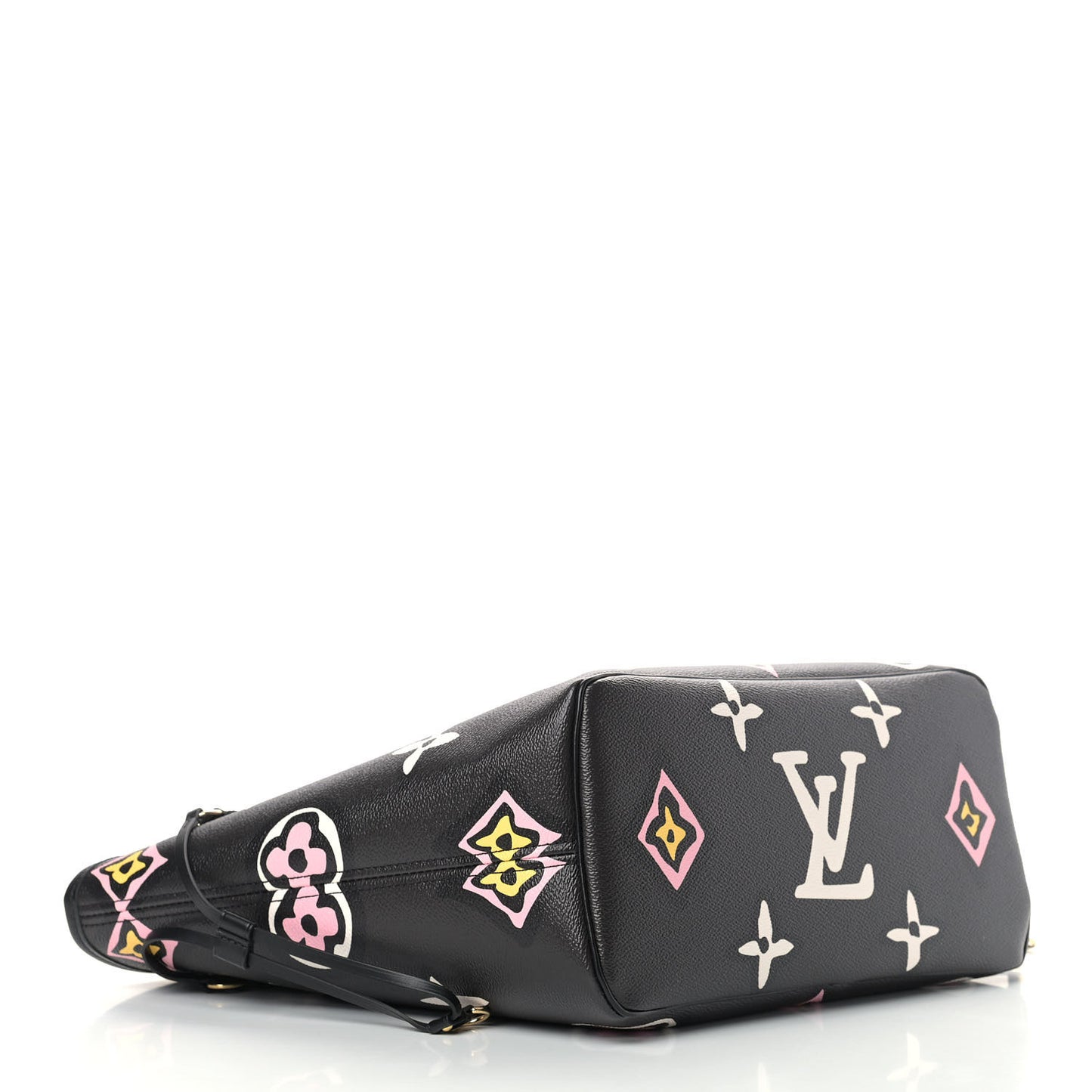 Monogram Giant Wild At Heart Neverfull MM Black