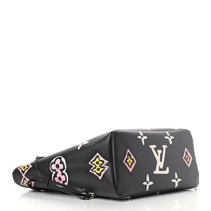 Louis Vuitton Monogram Giant Wild At Heart Neverfull MM Black 4 of 8