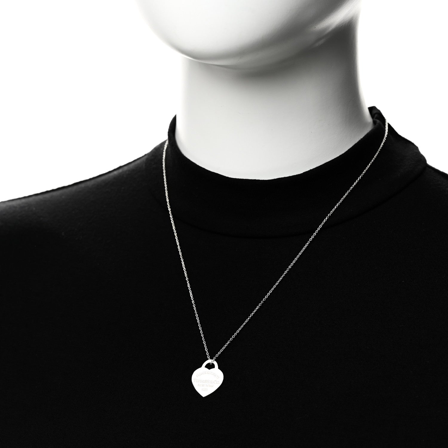 Tiffany Sterling Silver Small Return To Tiffany Heart Pendant Necklace 2 of 5