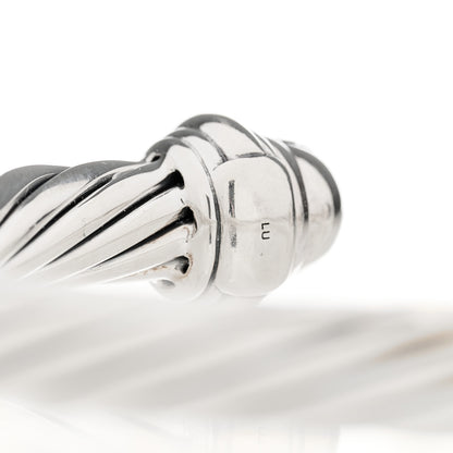 David Yurman Sterling Silver Black Diamond 7mm Cable Classics Bracelet 3 of 4