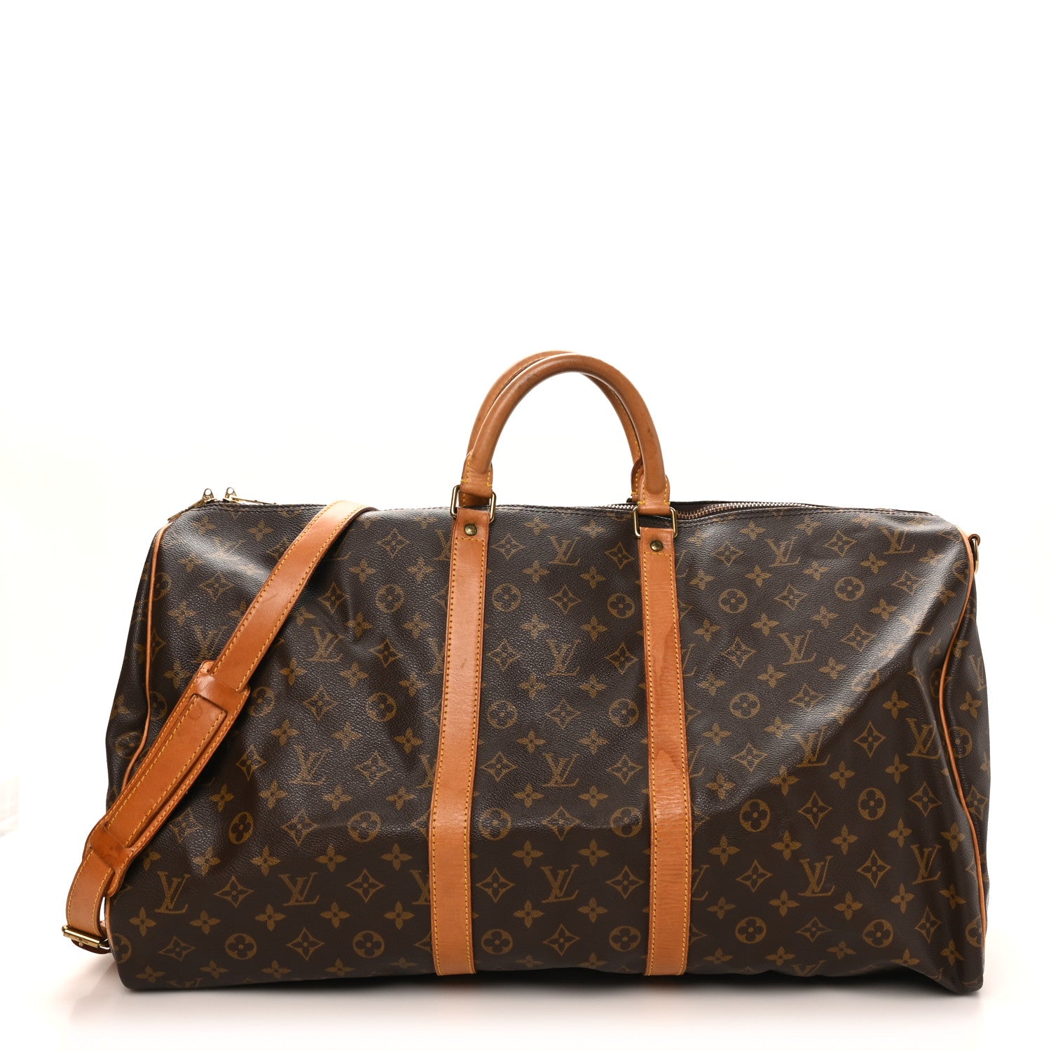 Louis Vuitton Monogram Keepall Bandouliere 55 1 of 15