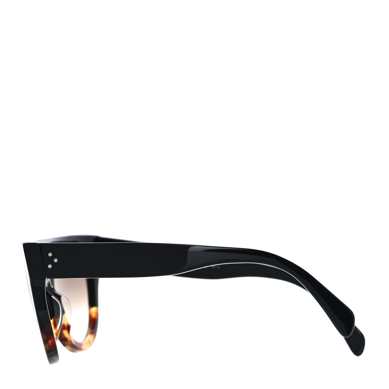 Celine Shadow Sunglasses CL 41026/S Black Havana 3 of 6