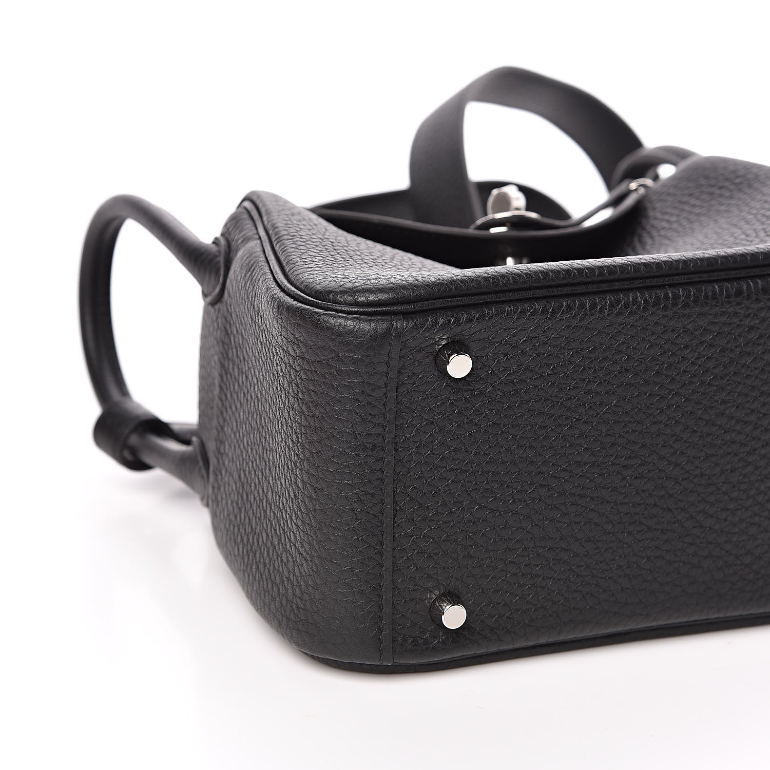 Hermes Taurillon Clemence Mini Lindy 20 Black 7 of 10