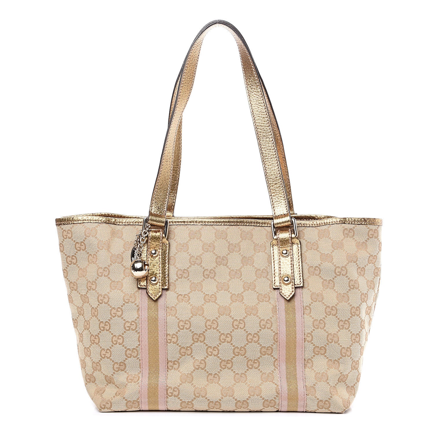 Gucci Monogram Medium Jolicoeur Tote Metallic 1 of 10