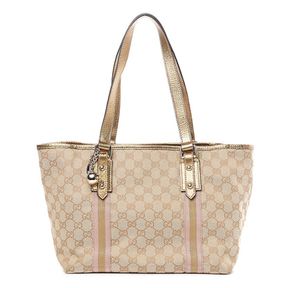 Gucci Monogram Medium Jolicoeur Tote Metallic 1 of 10