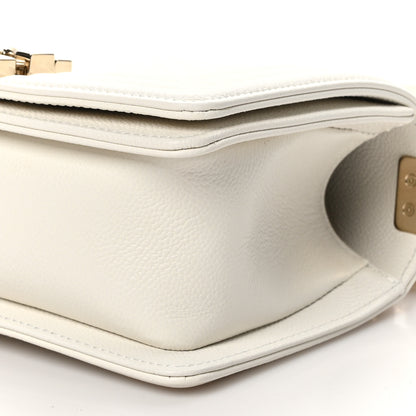 Chanel Caviar Quilted Small Boy Flap White 10 of 11