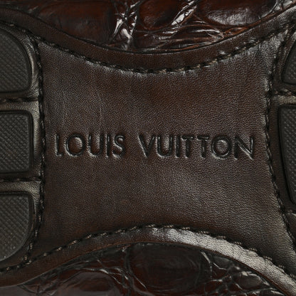 Louis Vuitton Crocodile Mens Monte Carlo Loafers 11 Brown 8 of 8