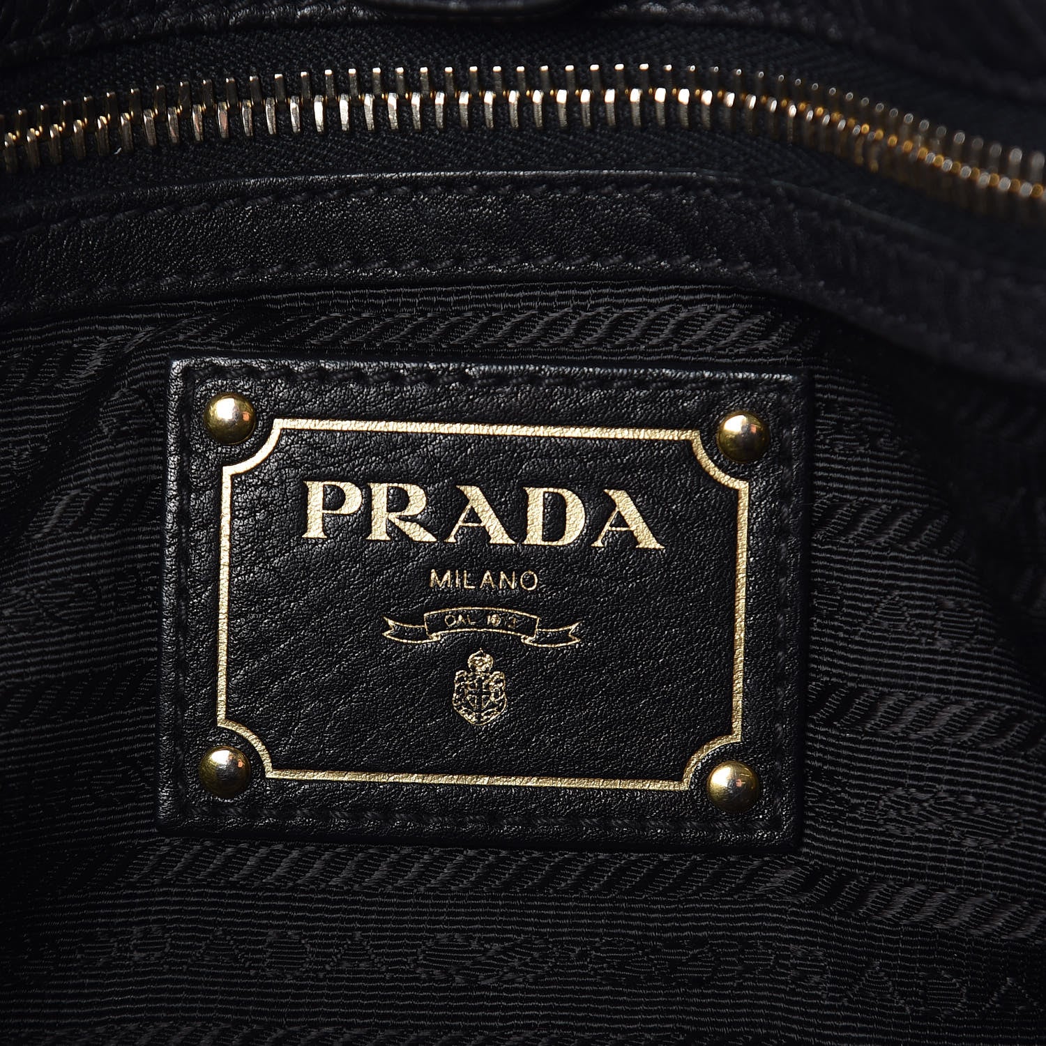 Prada Vitello Daino Tote Black 6 of 15
