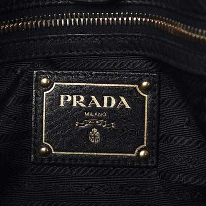 Prada Vitello Daino Tote Black 6 of 15