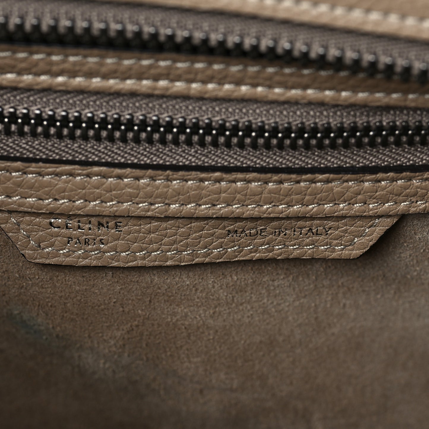 Drummed Calfskin Micro Luggage Souris