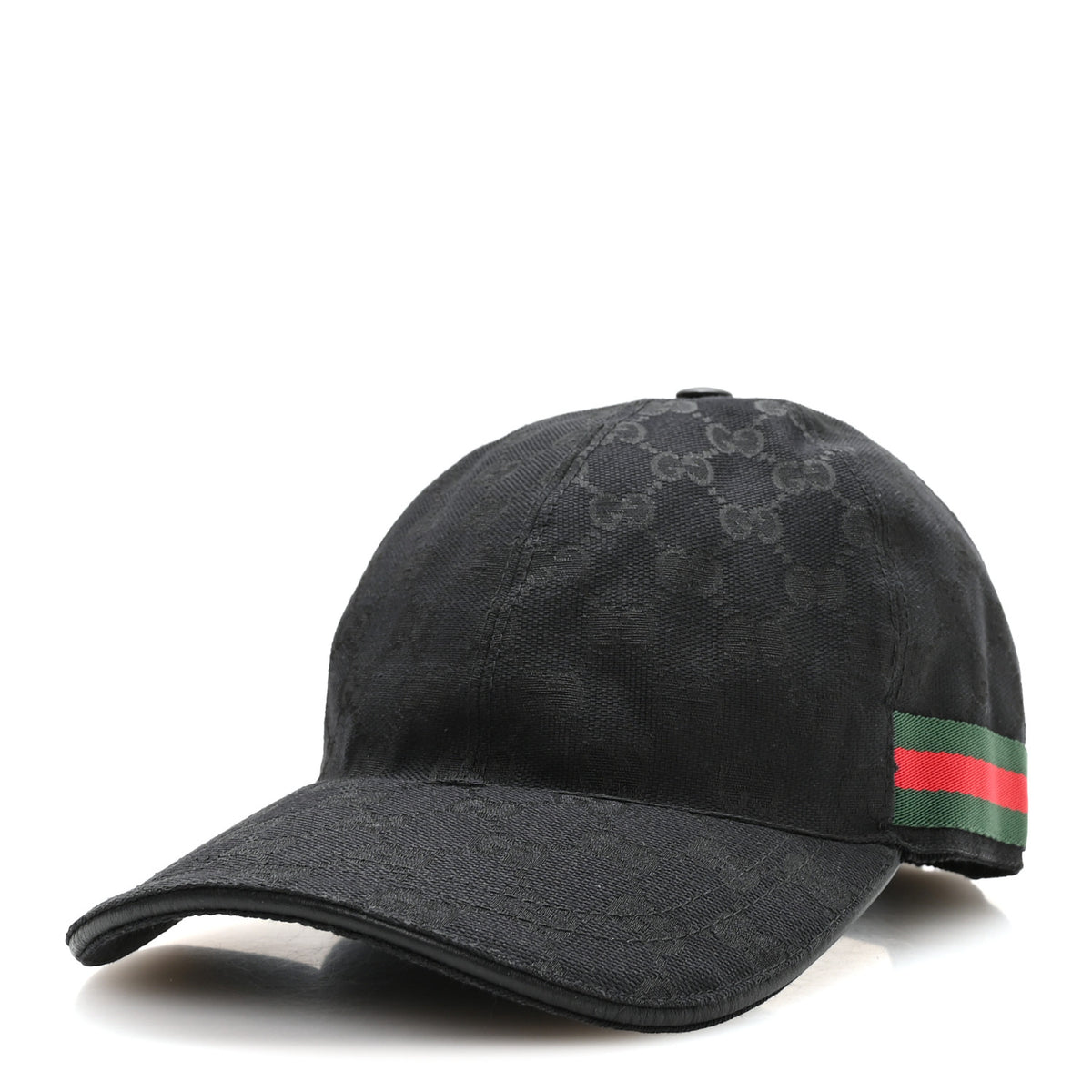 Monogram Web Baseball Hat M Black