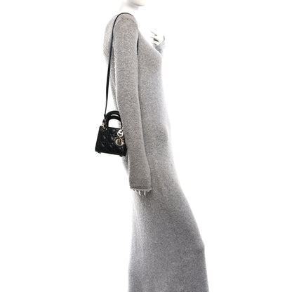 Christian Dior Lambskin Cannage Micro Lady Dior Black 2 of 10