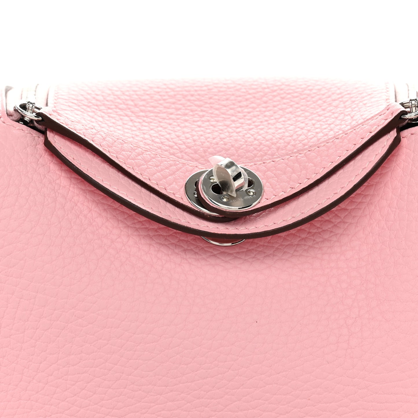 Taurillon Clemence Verso Mini Lindy 20 Rose Sakura Gris Perle