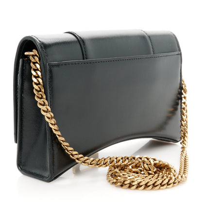 Balenciaga Shiny Box Calfskin Hourglass Chain Bag Black 3 of 11