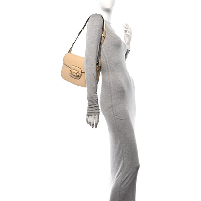 Gucci Azalea Calfskin Horsebit 1955 Shoulder Bag Bubble Tea 2 of 10