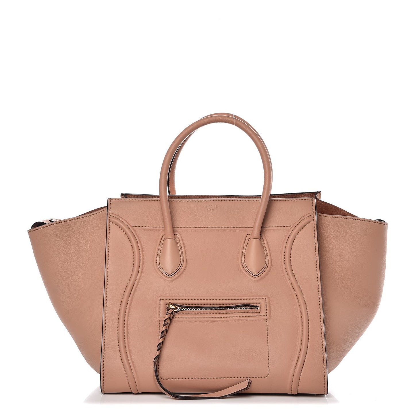 Supple Calfskin Medium Phantom Luggage Flesh