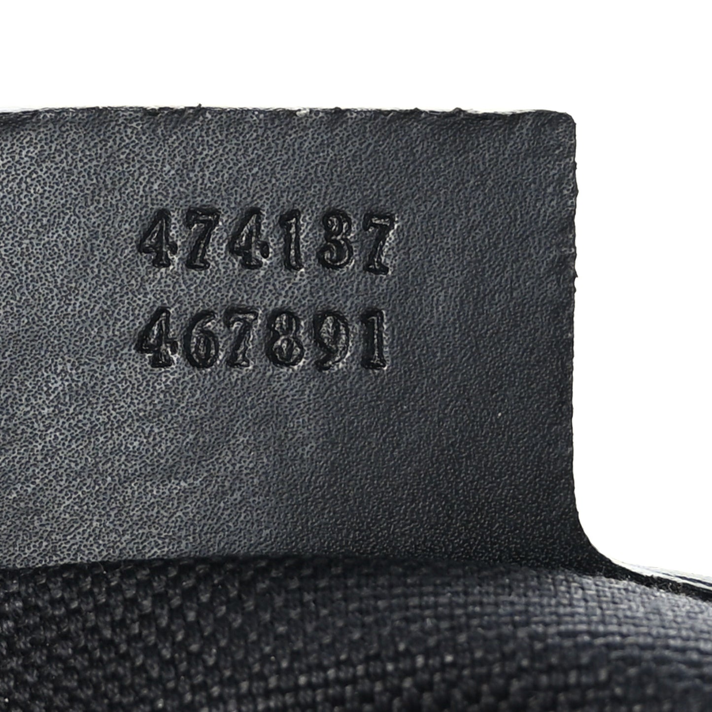 GG Supreme Monogram Appia Calfskin Web Flat Messenger Bag Black Grey