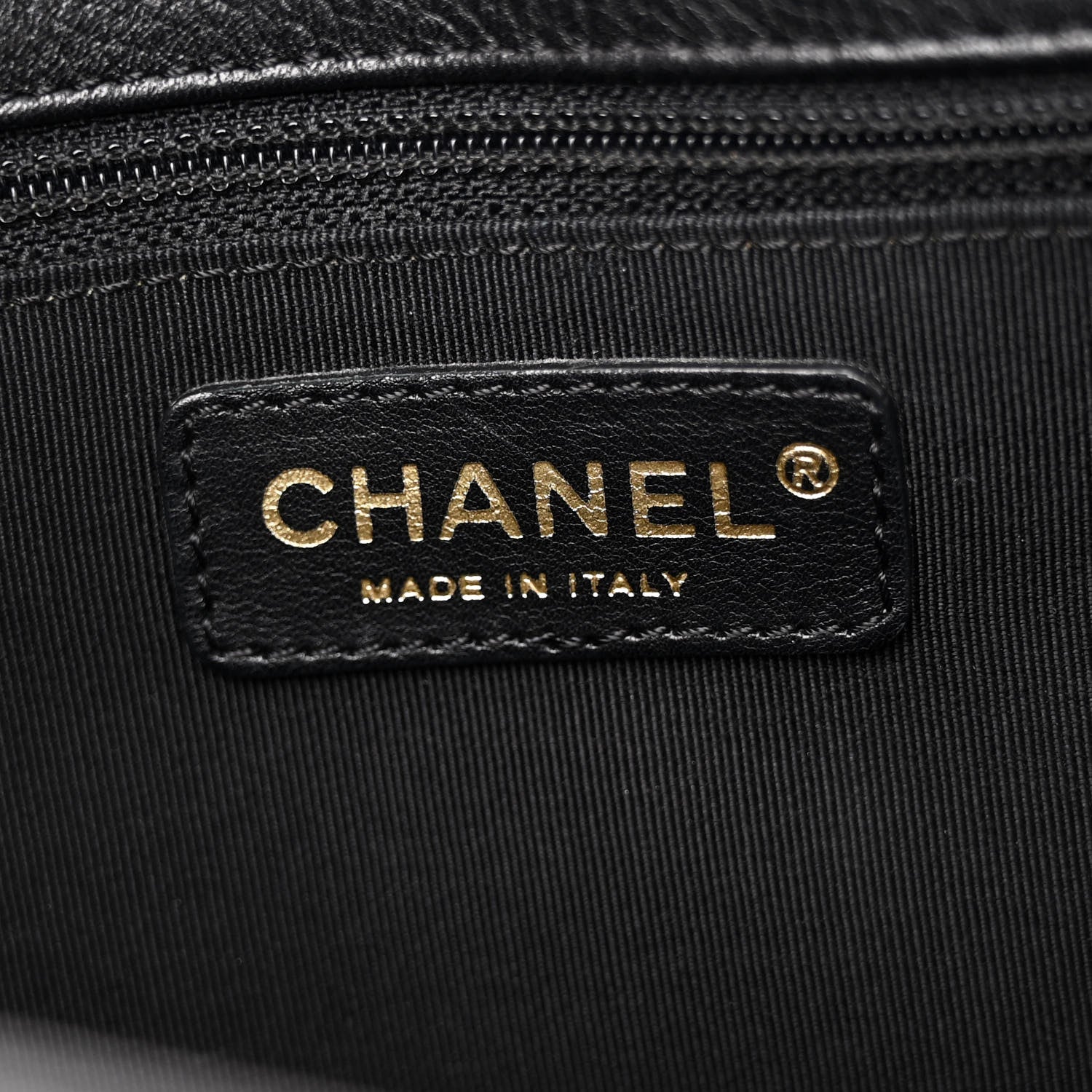 Chanel Calfskin Cerf Executive Shopper Tote Black 8 of 15