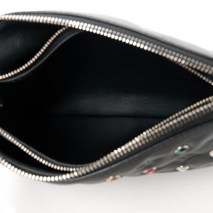 Louis Vuitton Lambskin Monogram Crystal Embossed Embellished Coussin BB Black 5 of 13