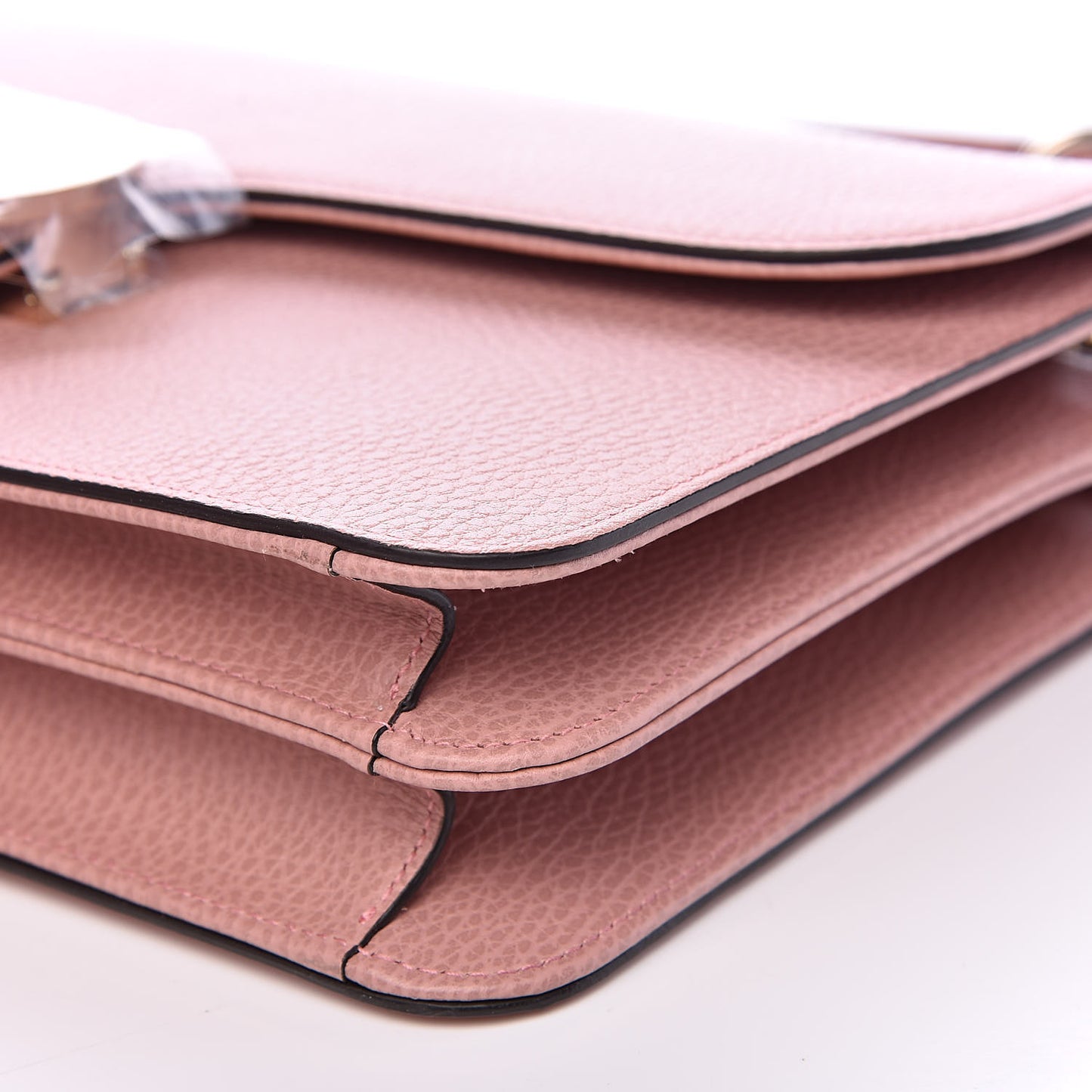 Dollar Calfskin Interlocking G Shoulder Bag Soft Pink