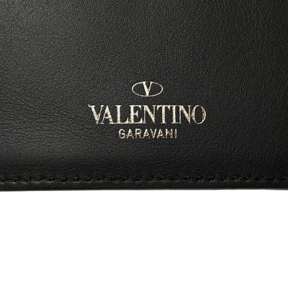 Valentino Garavani Calfskin VLTN Large Flat Zip Pouch Black 6 of 8