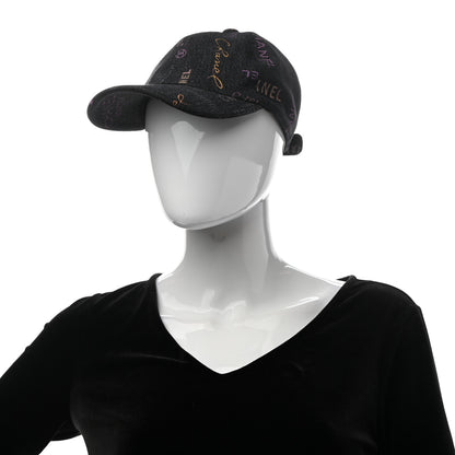 Chanel Denim Mood Cap Hat Black 2 of 8
