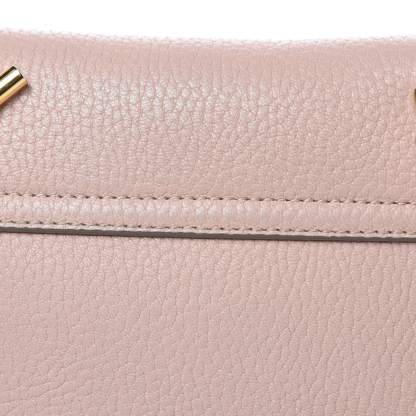 Grained Lambskin Mini Drew Shoulder Bag Cement Pink