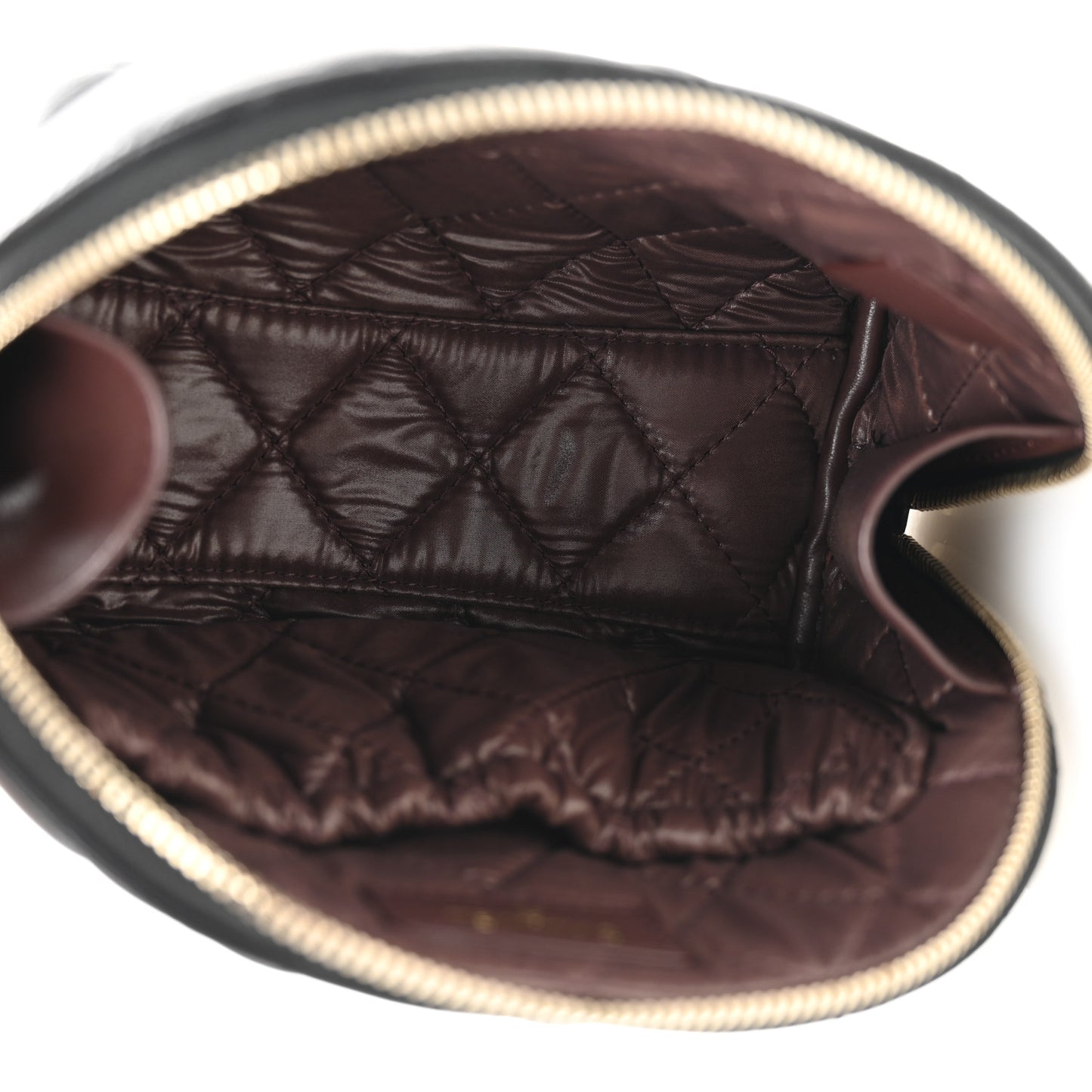 Caviar Quilted Cosmetic Case Black