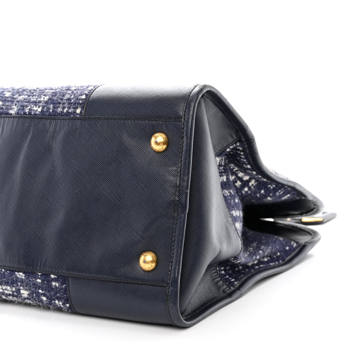 Tela Tweed Saffiano Tote Bag Inchiostro