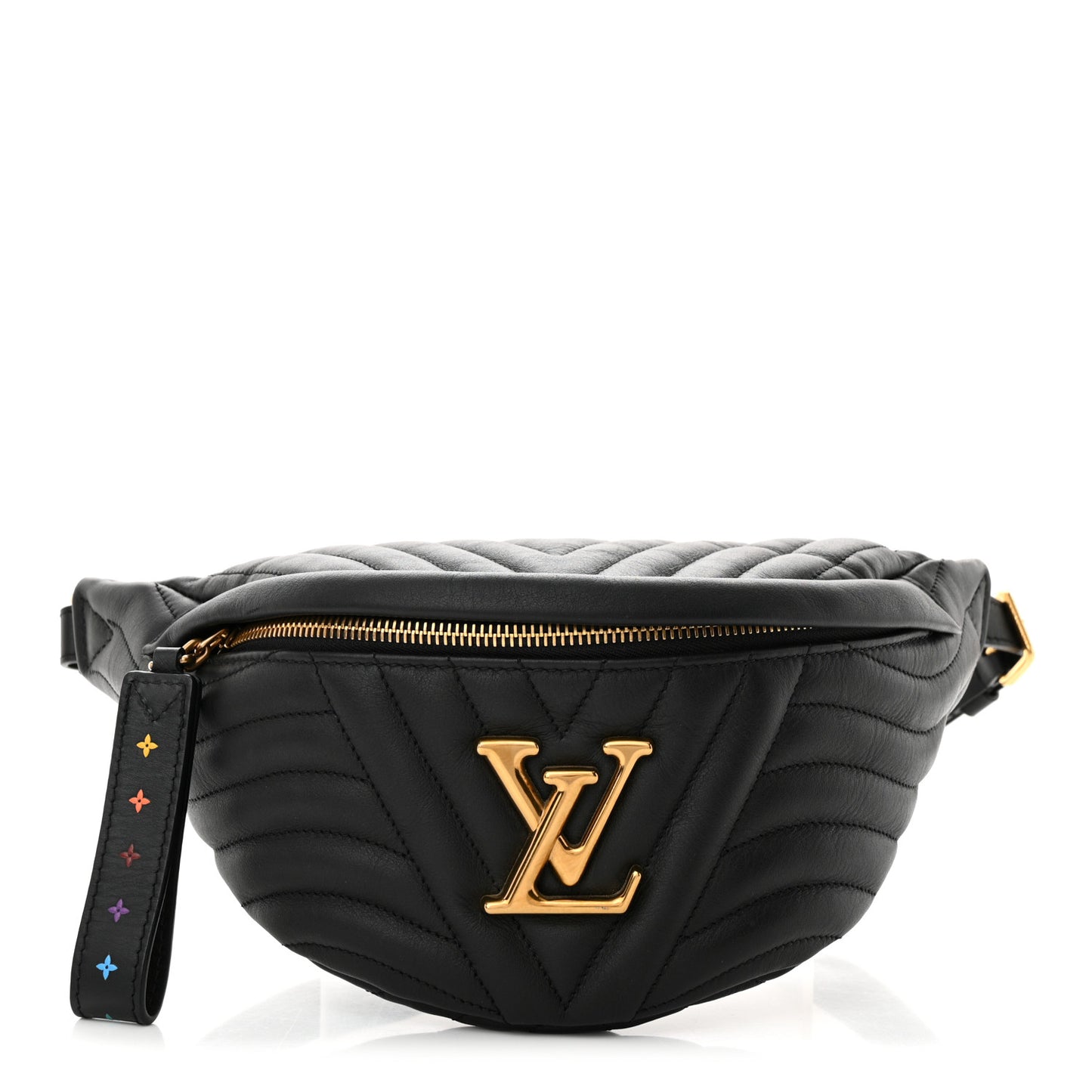 Calfskin Quilted New Wave Bumbag Black