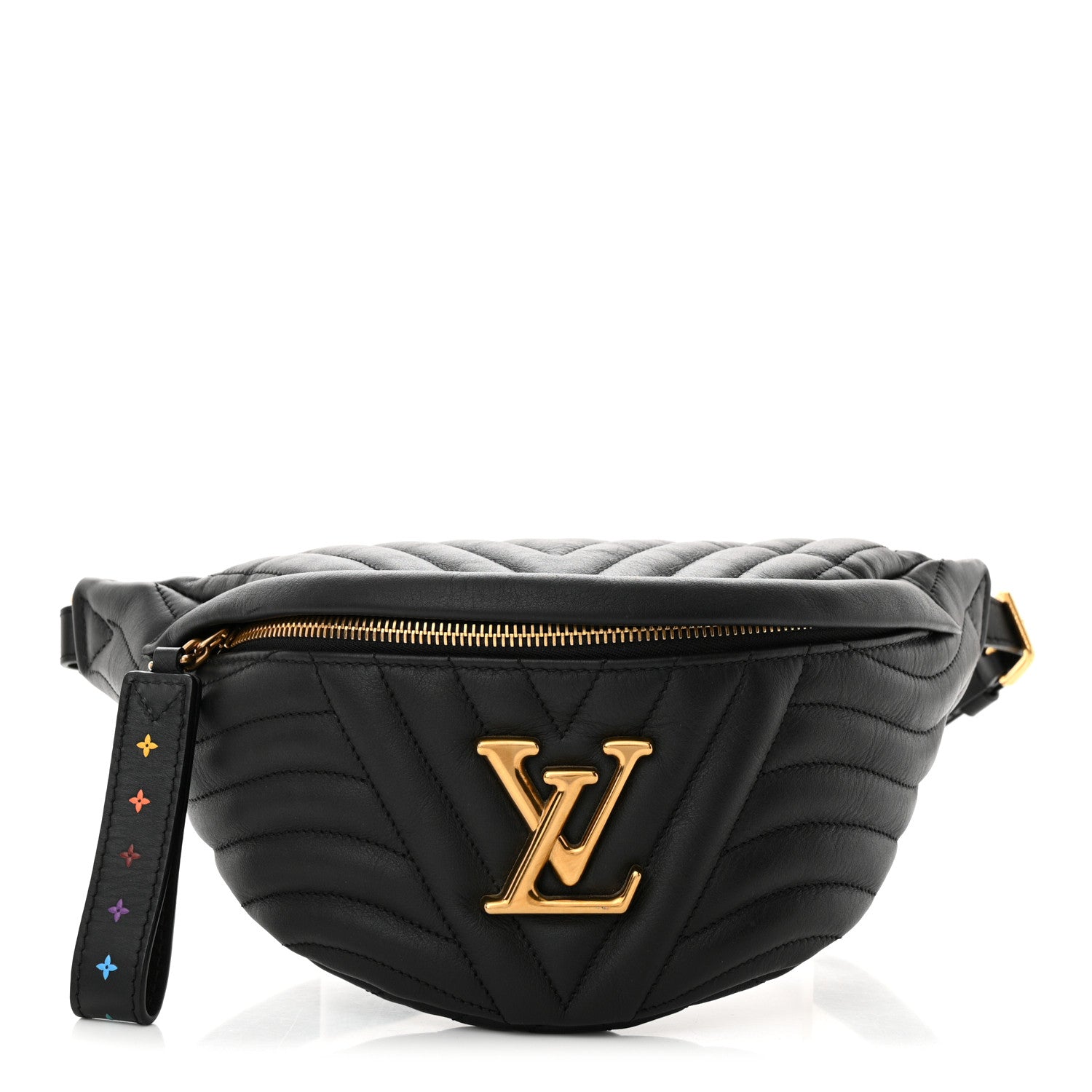 Louis Vuitton Calfskin Quilted New Wave Bumbag Black 1 of 9