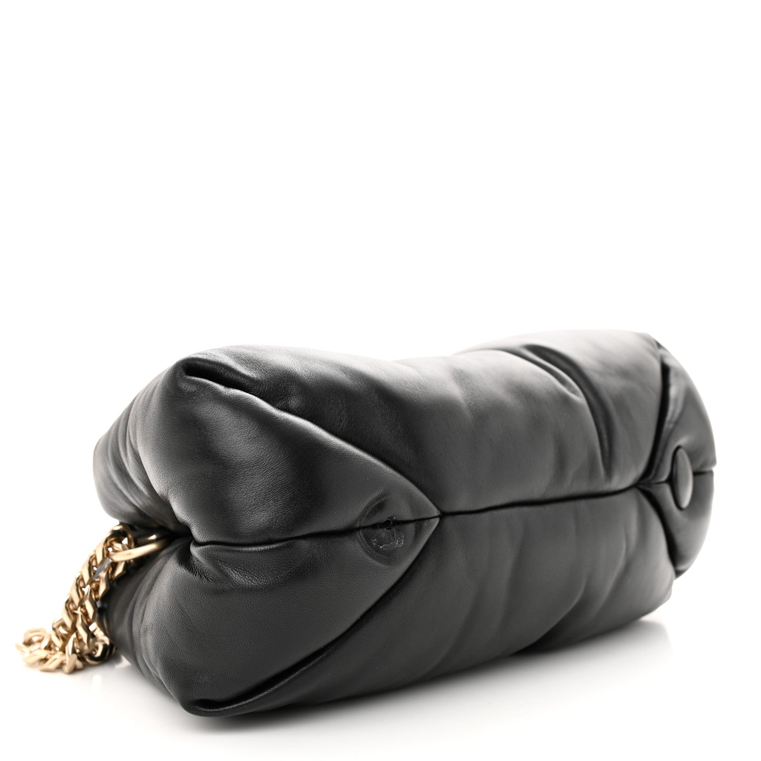 Proenza Schouler Lambskin Small Puffy Tobo Chain Shoulder Bag Black 4 of 10