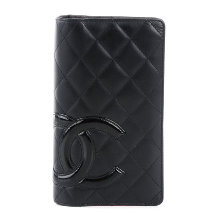Chanel Calfskin Quilted Cambon Yen Wallet Black 1 of 8