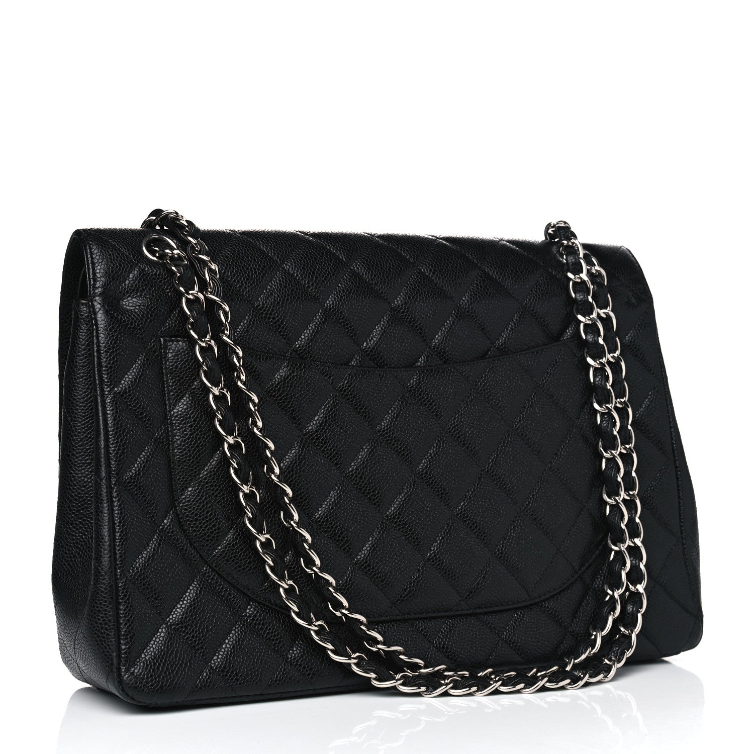 Chanel Caviar Quilted Maxi Double Flap Black 2 of 8