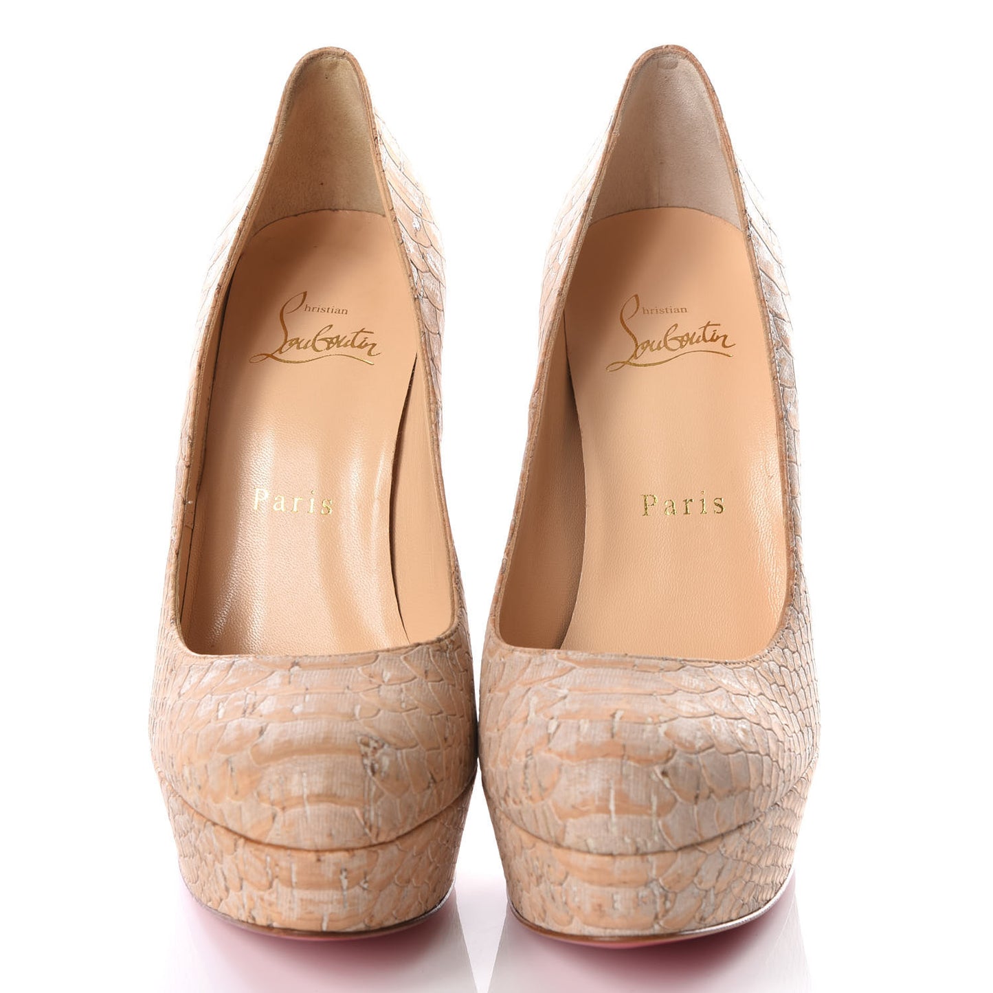 Cork Snake Print Bianca 140 Pumps 36 Beige