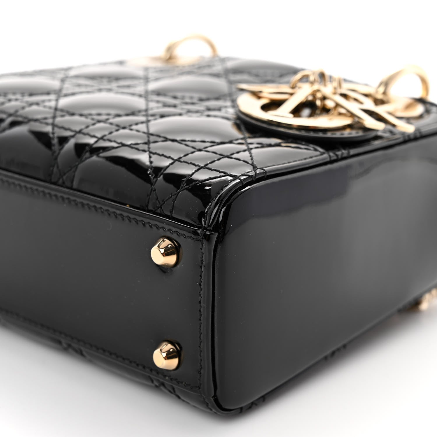 Christian Dior Patent Cannage Mini Lady Dior Black 10 of 10