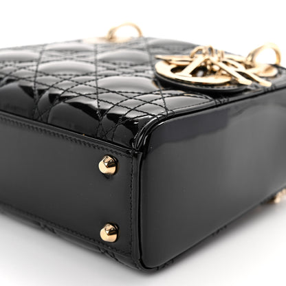 Christian Dior Patent Cannage Mini Lady Dior Black 10 of 10